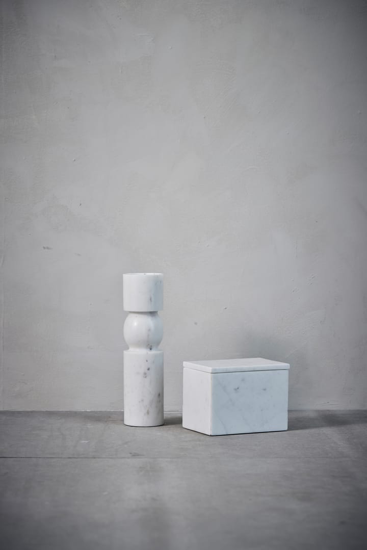 Portaoggetti Ellia in marmo, 16,5x11,5 cm, Bianco Lene Bjerre