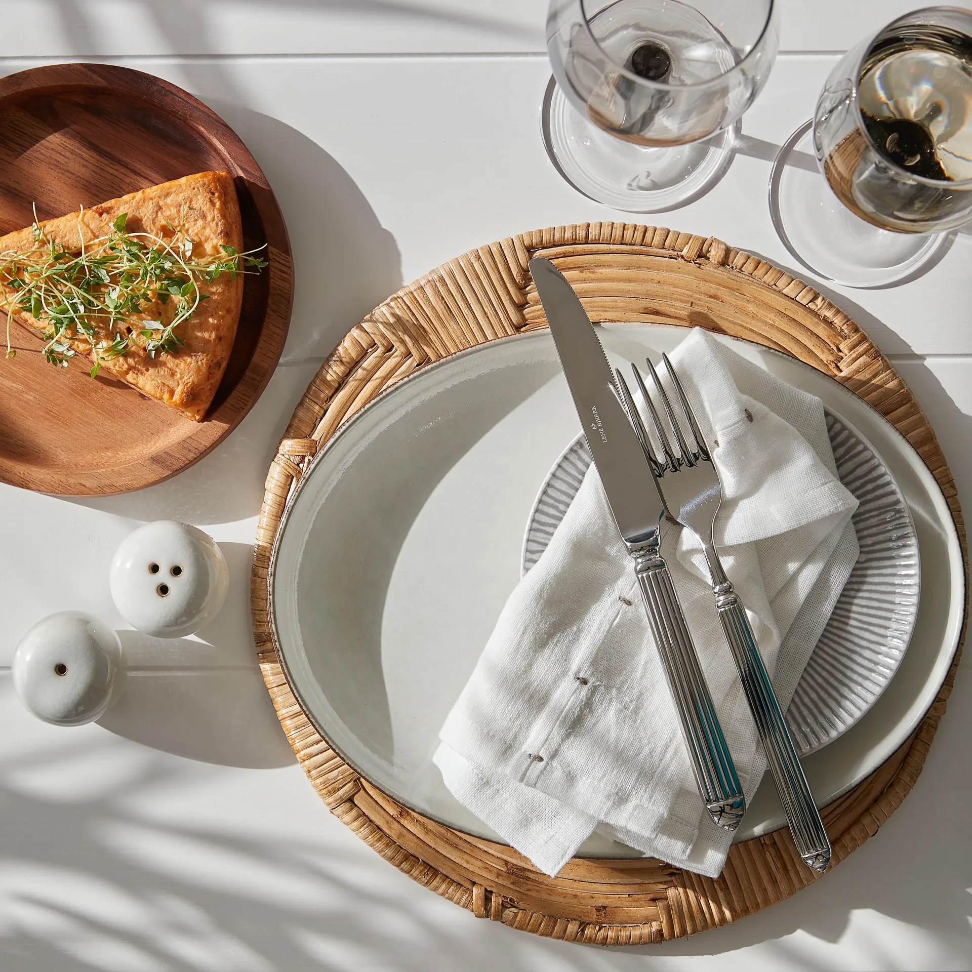 Saliera e pepiera Amera, White sands Lene Bjerre