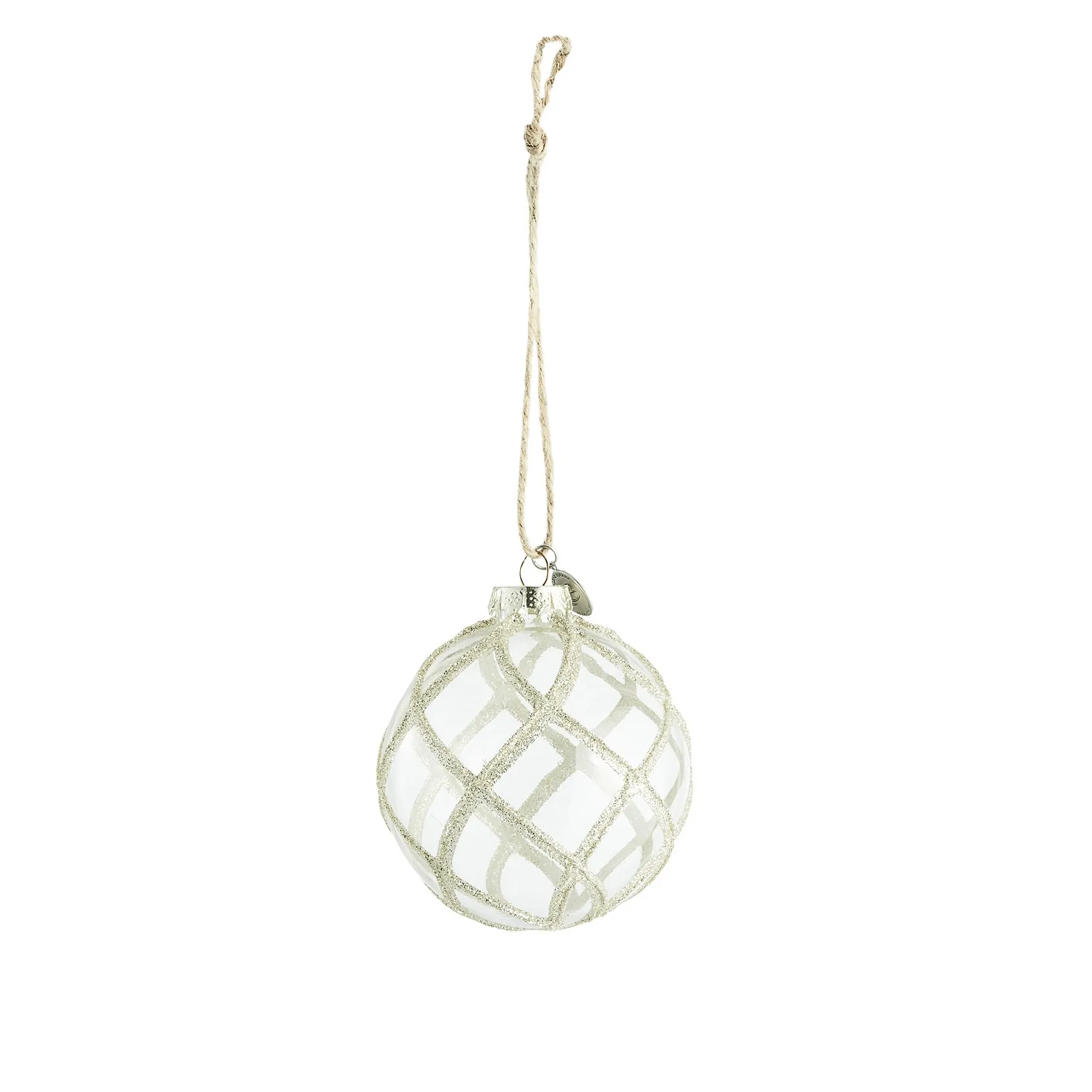 Sfera di Natale Merya Ø 8 cm, Trasparente, oro chiaro Lene Bjerre