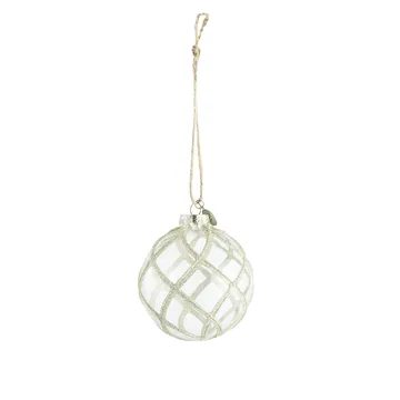 Sfera di Natale Merya Ø 8 cm - Trasparente, oro chiaro - Lene Bjerre