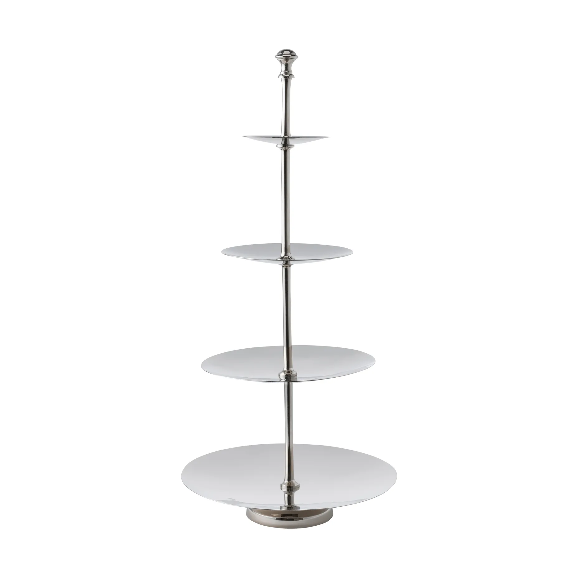 Sigrine alzata a piani, Argentato, 25x25xH53 cm Lene Bjerre