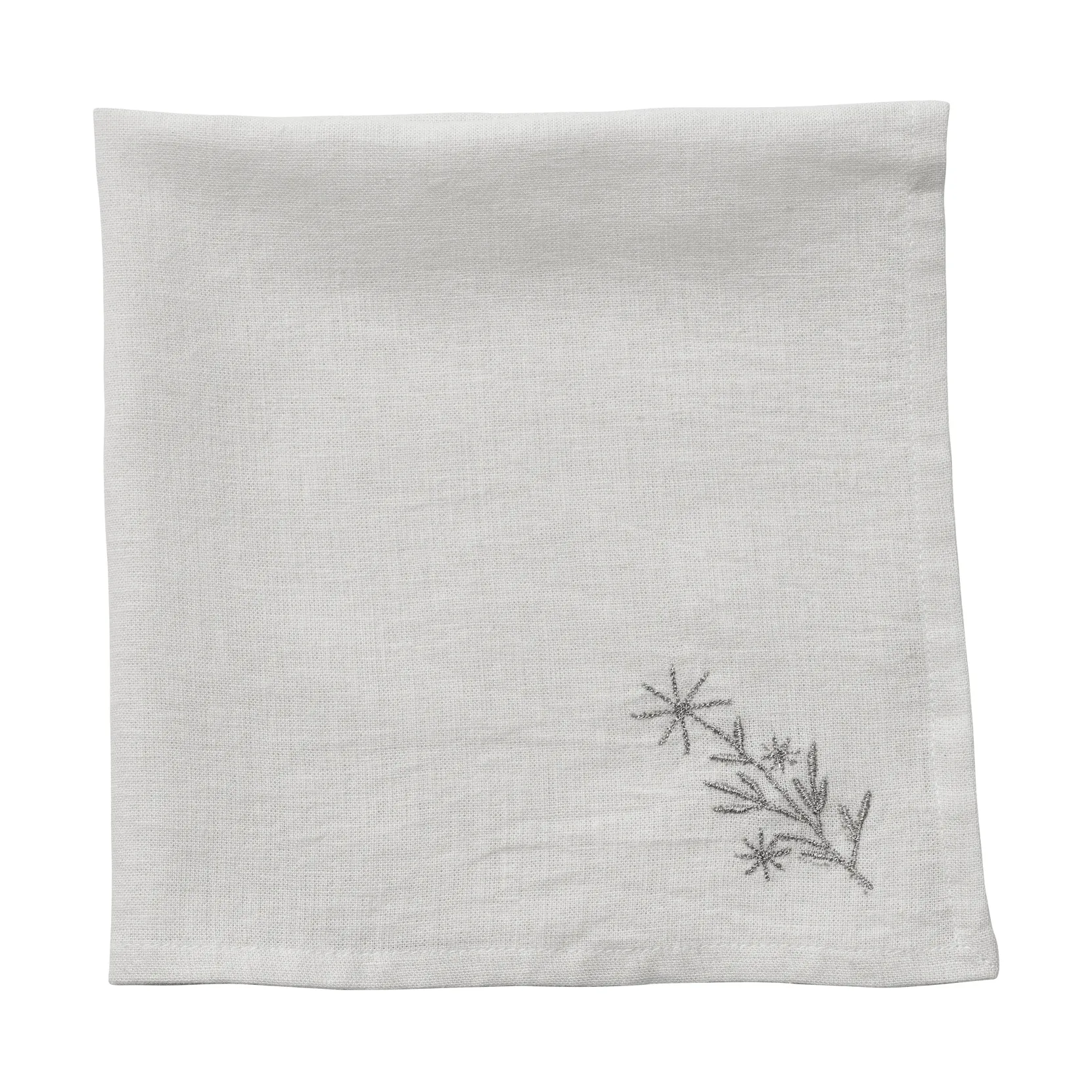 Starlia tovagliolo in tessuto, Bianco-argento, 45x45 cm Lene Bjerre