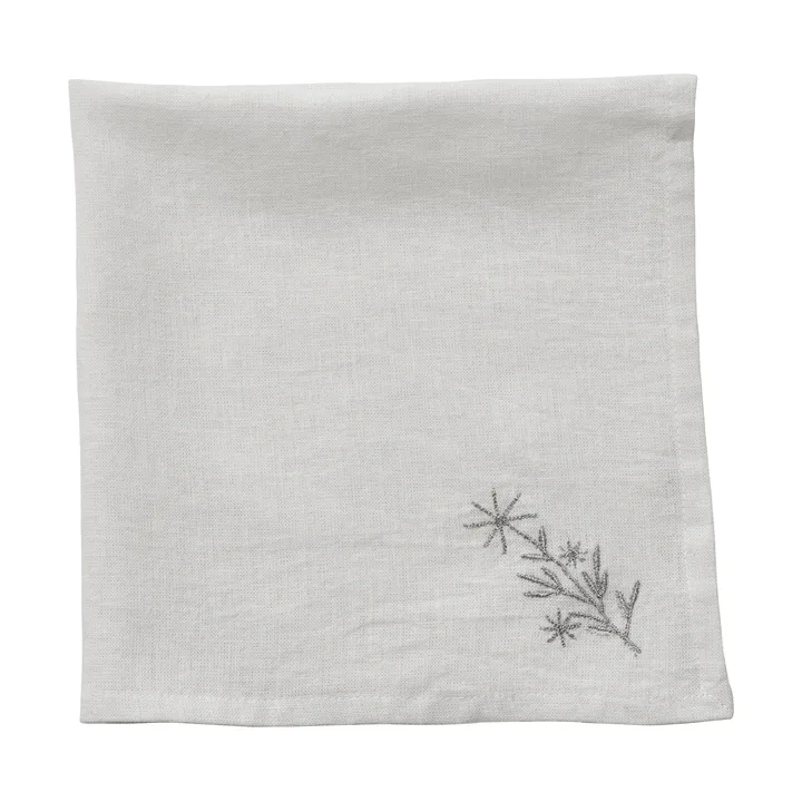Starlia tovagliolo in tessuto - Bianco-argento, 45x45 cm - Lene Bjerre