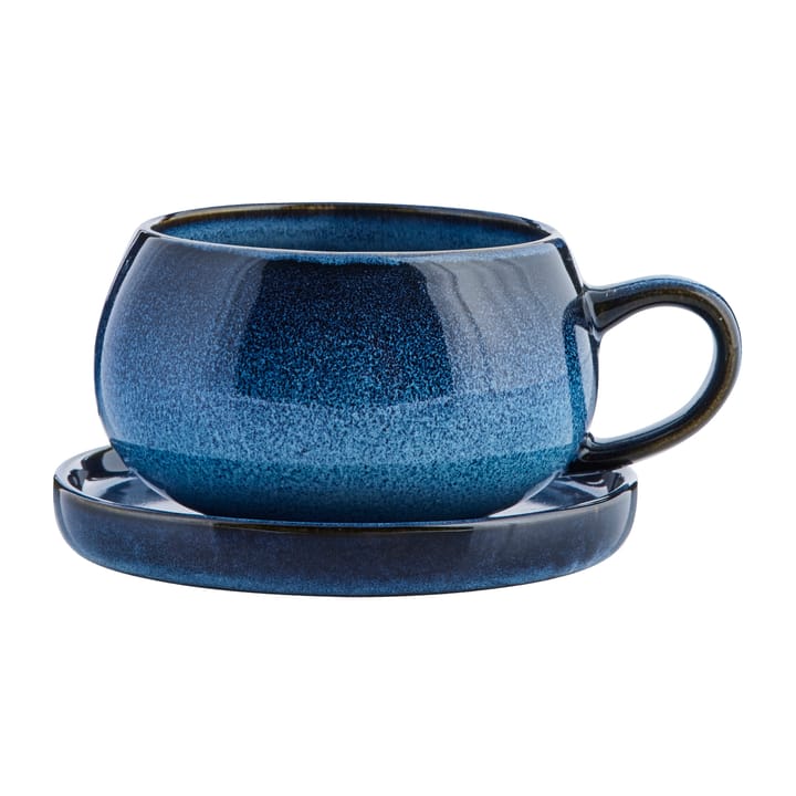 Tazza e piattino Amera - Blu - Lene Bjerre