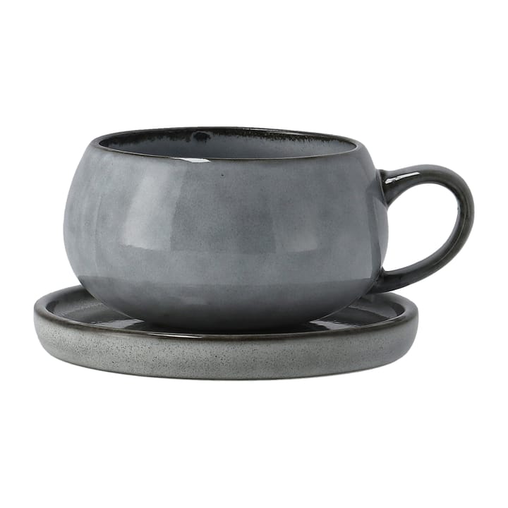 Tazza e piattino Amera - Grigio - Lene Bjerre