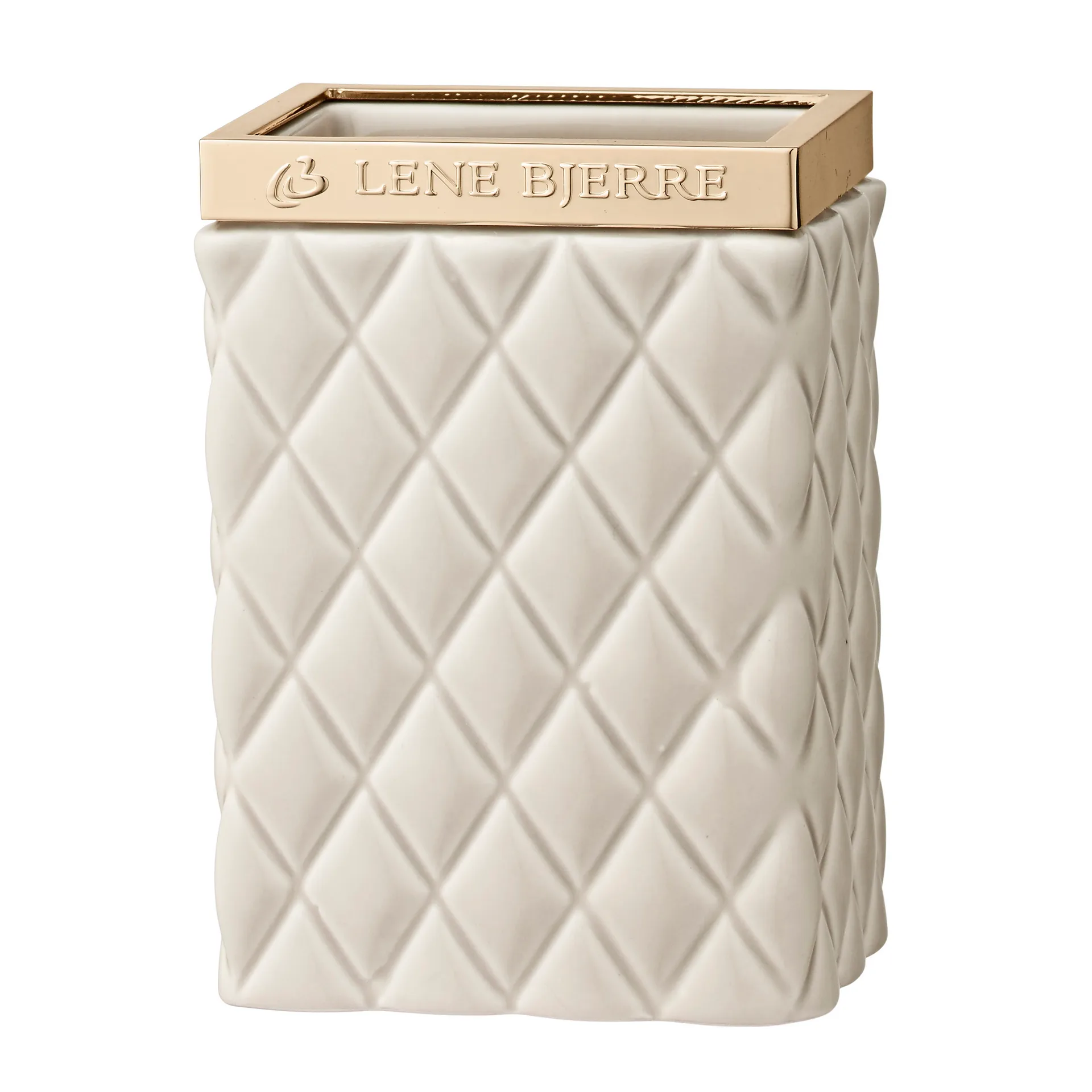 Tazza portaspazzolino Portia , camel-oro Lene Bjerre