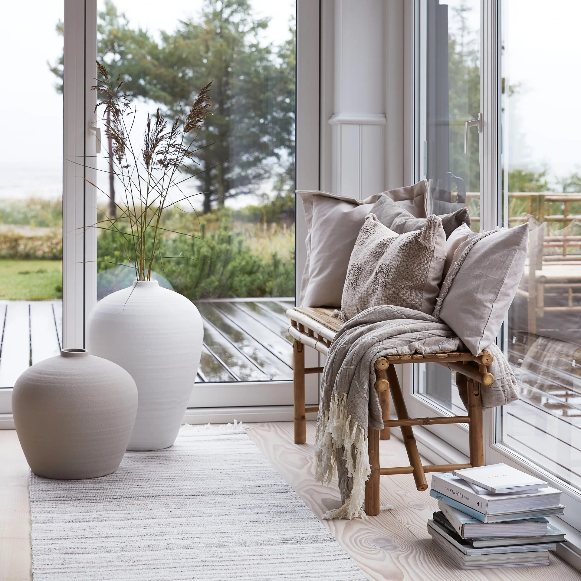 Vaso Catia 38 cm, Silver grey Lene Bjerre