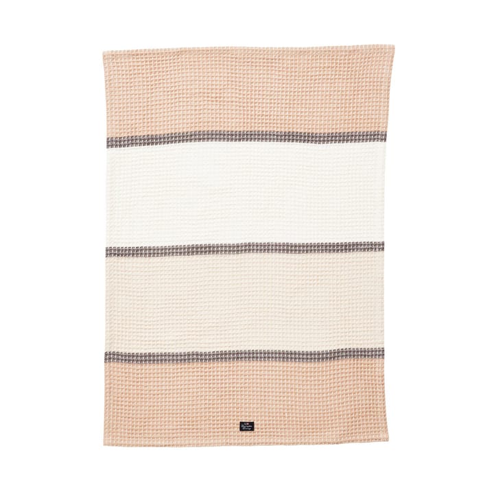 Asciugamano da cucina in cotone biologico Waffle 50x70 cm, Beige Lexington
