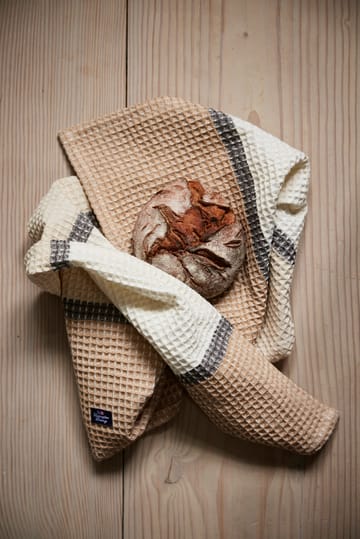 Asciugamano da cucina in cotone biologico Waffle 50x70 cm - Beige - Lexington