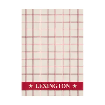 Asciugamano da cucina in cotone jacquard - Rosso-bianco, 50x70 cm - Lexington