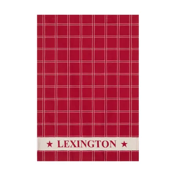 Asciugamano da cucina in cotone jacquard - Rosso-bianco, 50x70 cm - Lexington