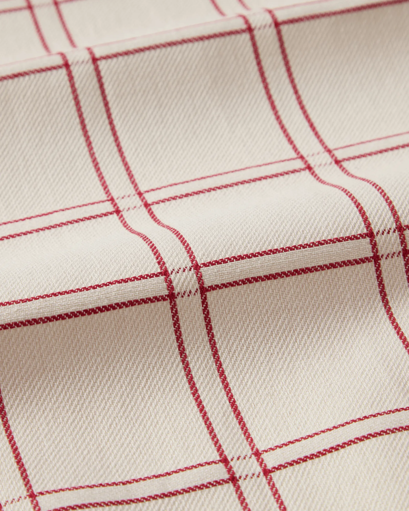 Asciugamano da cucina in cotone jacquard, Rosso-bianco, 50x70 cm Lexington
