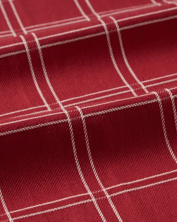Asciugamano da cucina in cotone jacquard - Rosso-bianco, 50x70 cm - Lexington