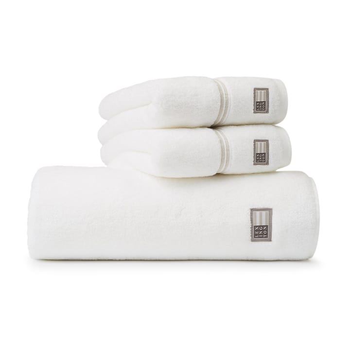 Asciugamano Lexington Hotel 50x100 cm - Bianco - beige - Lexington
