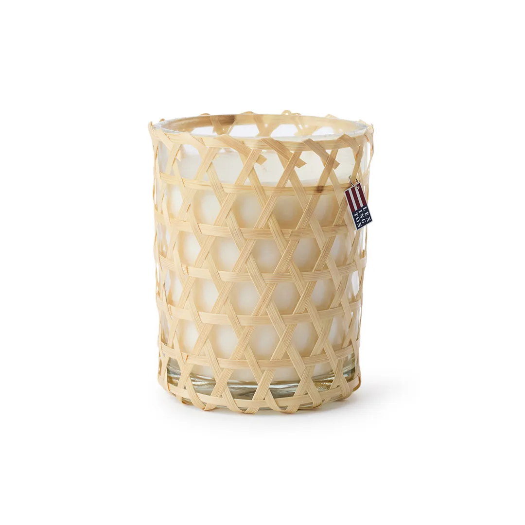 Candela profumata citronella-cocco Handwoven Bamboo, 66 ore Lexington