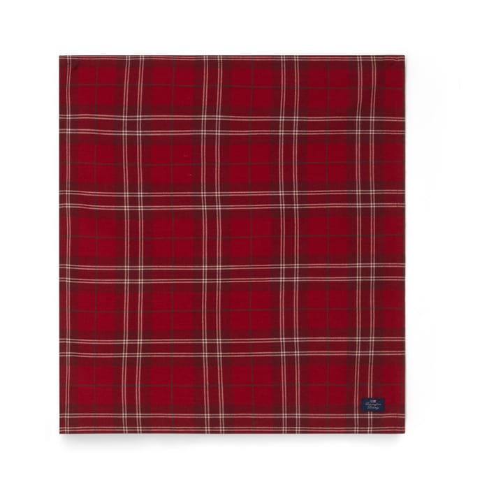 Canovaccio a scacchi in cotone organico Oxford, 50x50 cm - Rosso, beige, verde - Lexington
