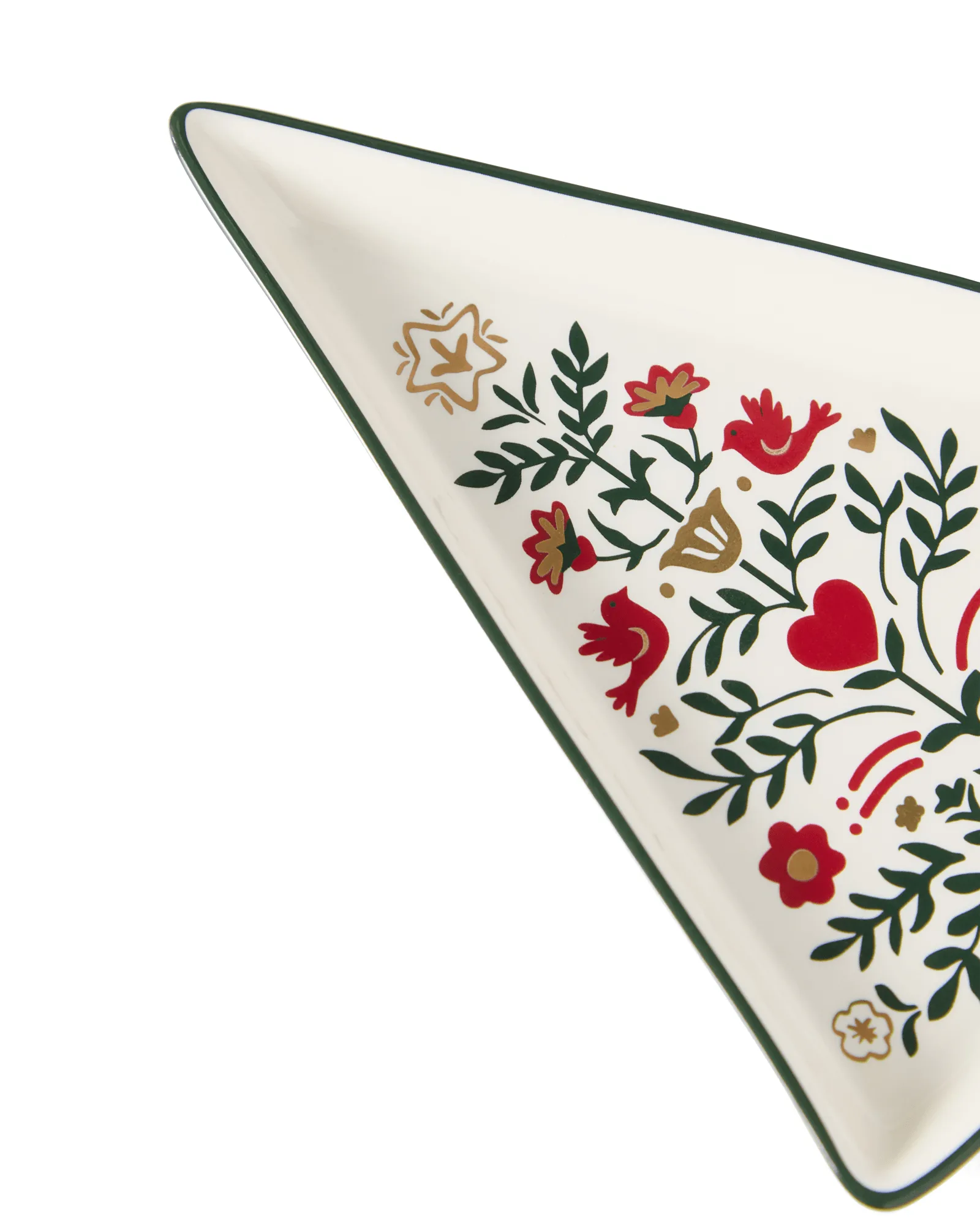 Christmas Tree piatto da portata, Multicolore, 15,2x11x1,6 cm Lexington