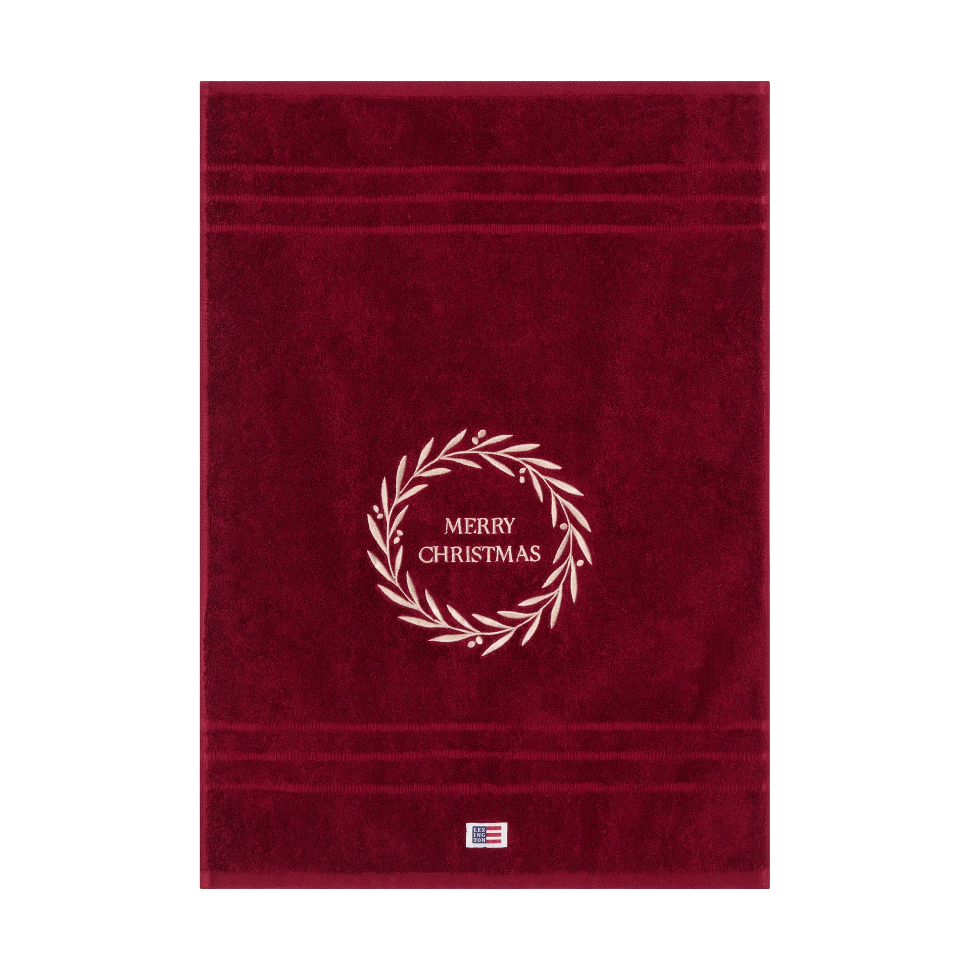 Christmas Wreath asciugamano, Wine, 50x70 cm Lexington