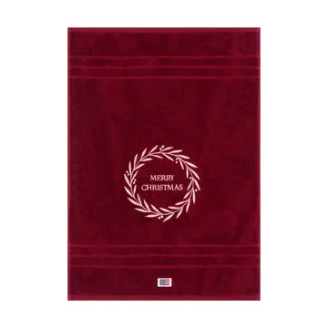 Christmas Wreath asciugamano - Wine, 50x70 cm - Lexington