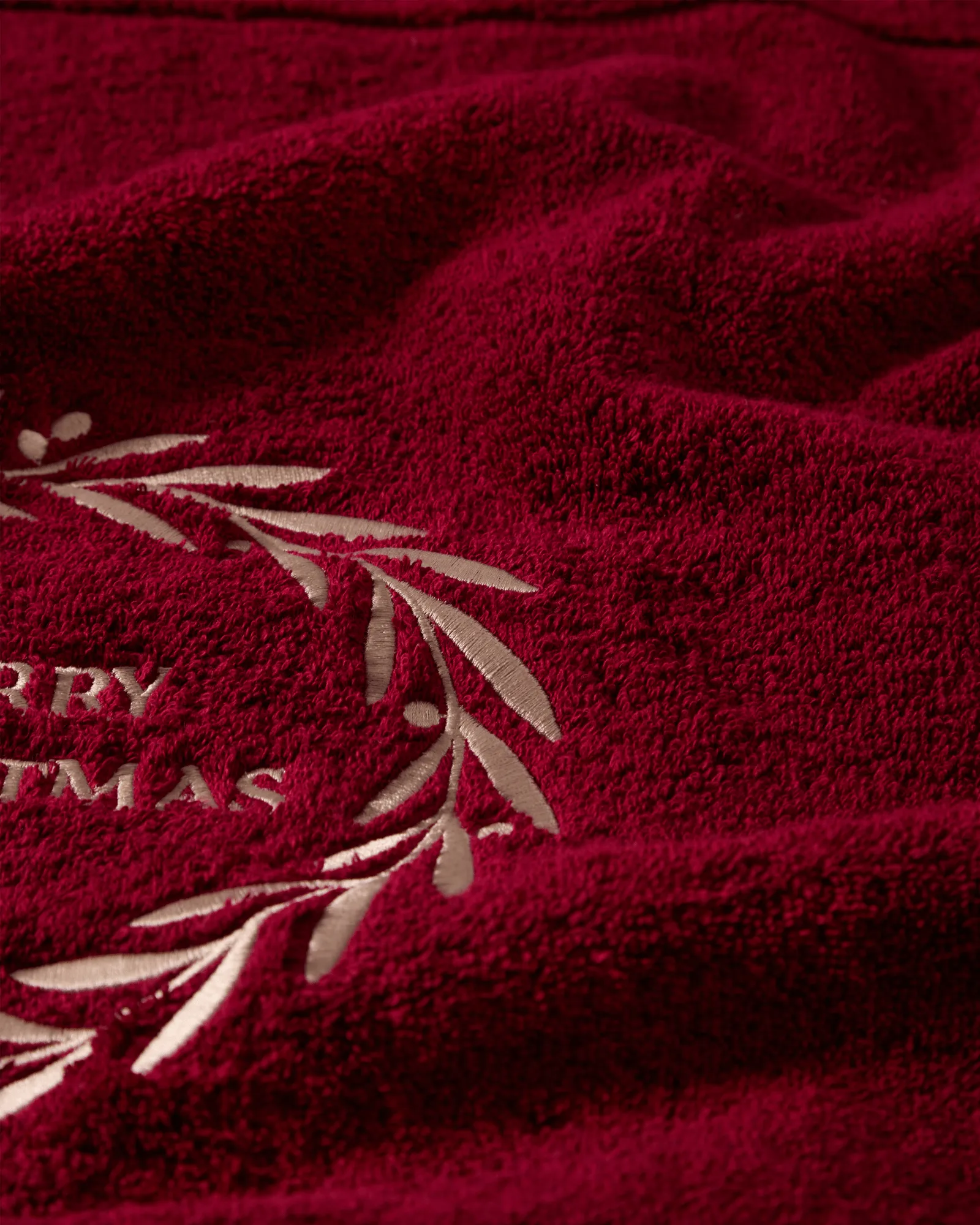 Christmas Wreath asciugamano, Wine, 50x70 cm Lexington