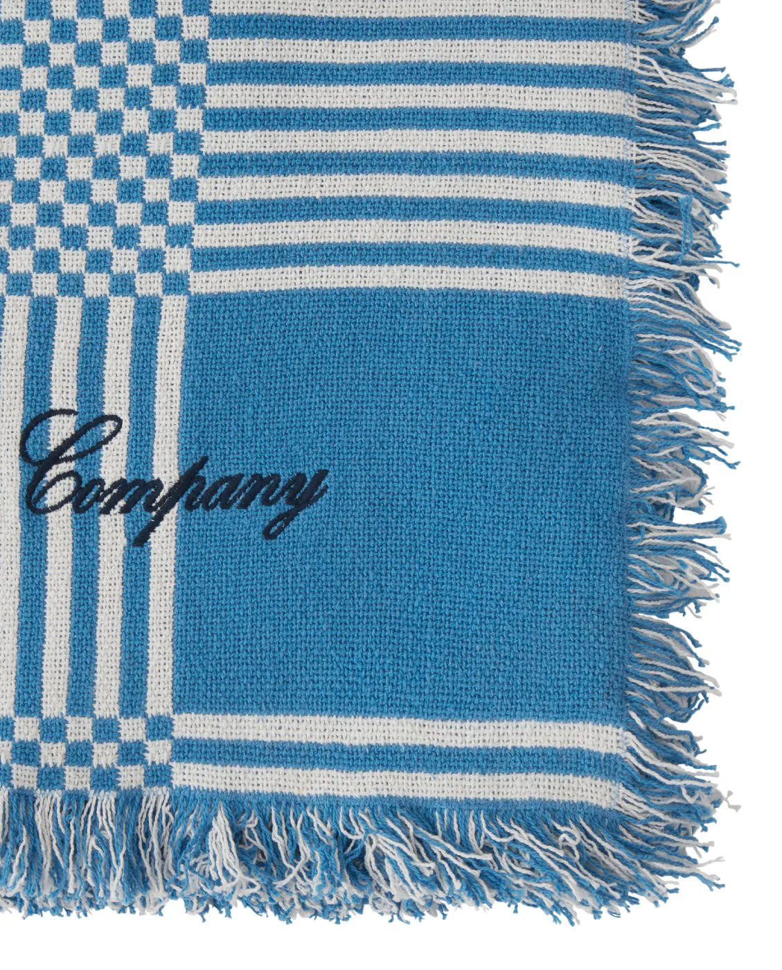 Coperta da picnic in cotone riciclato 150x150 cm, Blue Lexington