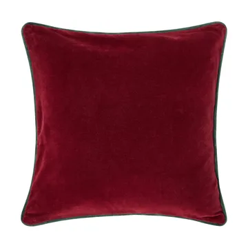 Copricuscino in velluto di cotone biologico Wreath 50x50 cm - Rosso-verde-giallo, 50x50 cm - Lexington