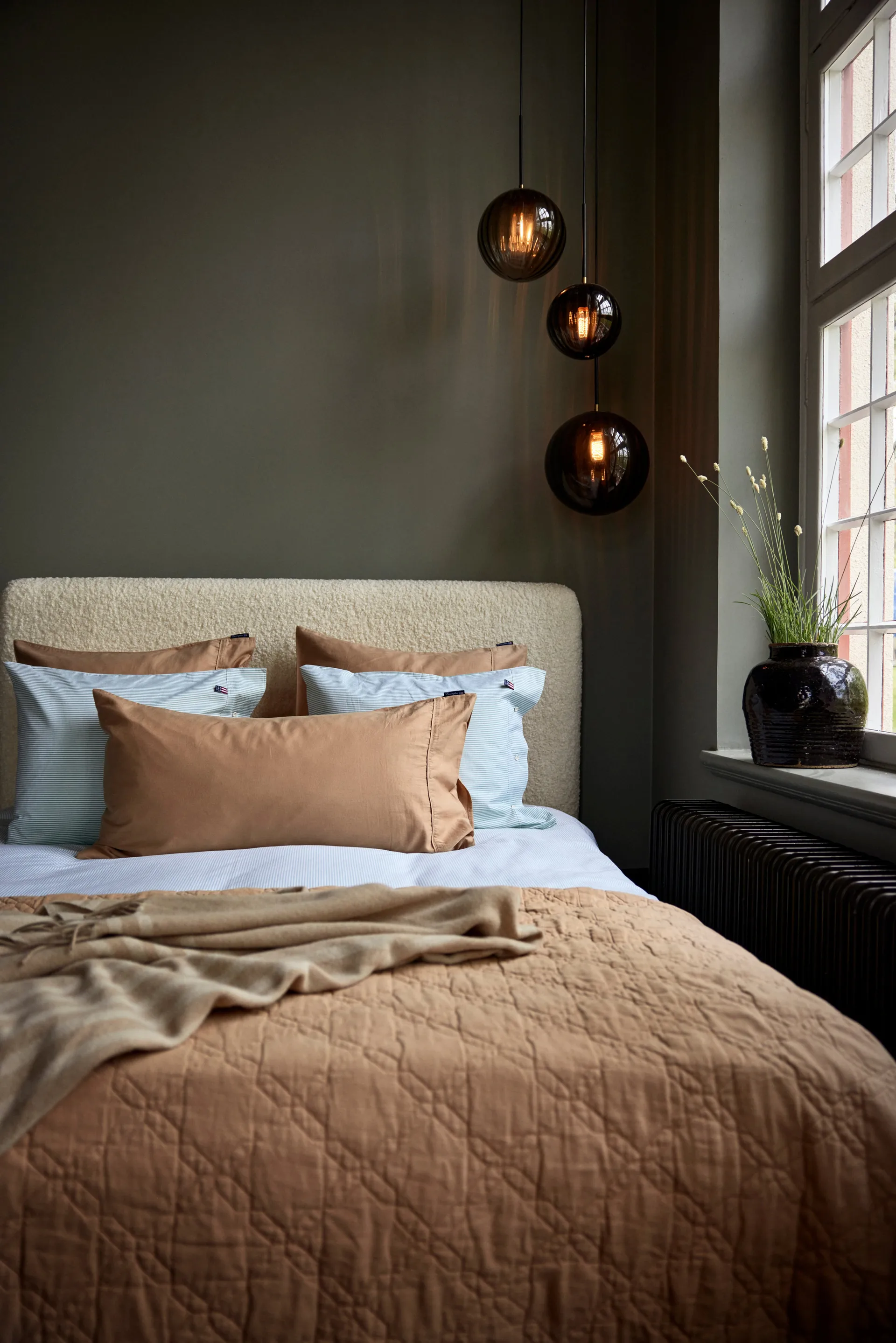 Copriletto in cotone riciclato Quilted 260x240 cm, Beige Lexington