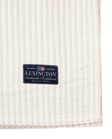 Copriletto invertibile in cotone biologico Striped 260x240 cm - Off white - Lexington
