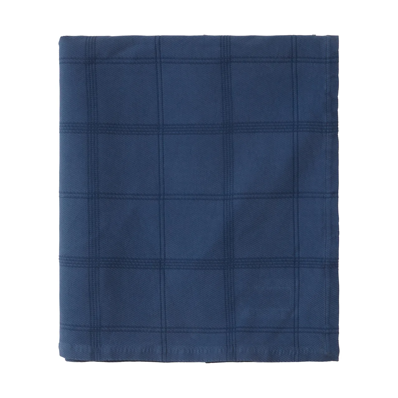 Copriletto Jacquard a quadri 260x240 cm, Denim blue Lexington