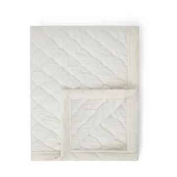 Copriletto Quilted Organic Cotton Velvet, 160x240 cm - Bianco neve - Lexington