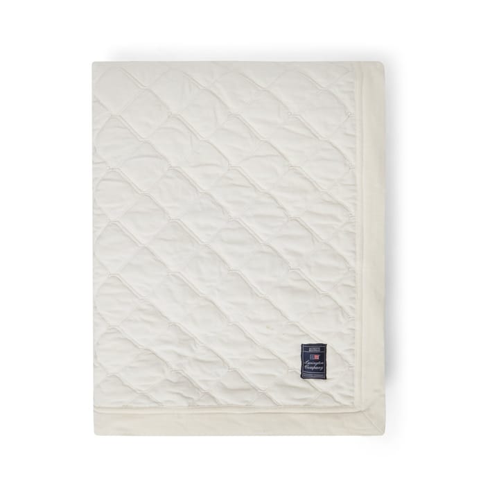 Copriletto Quilted Organic Cotton Velvet 240x260 cm - Bianco neve - Lexington