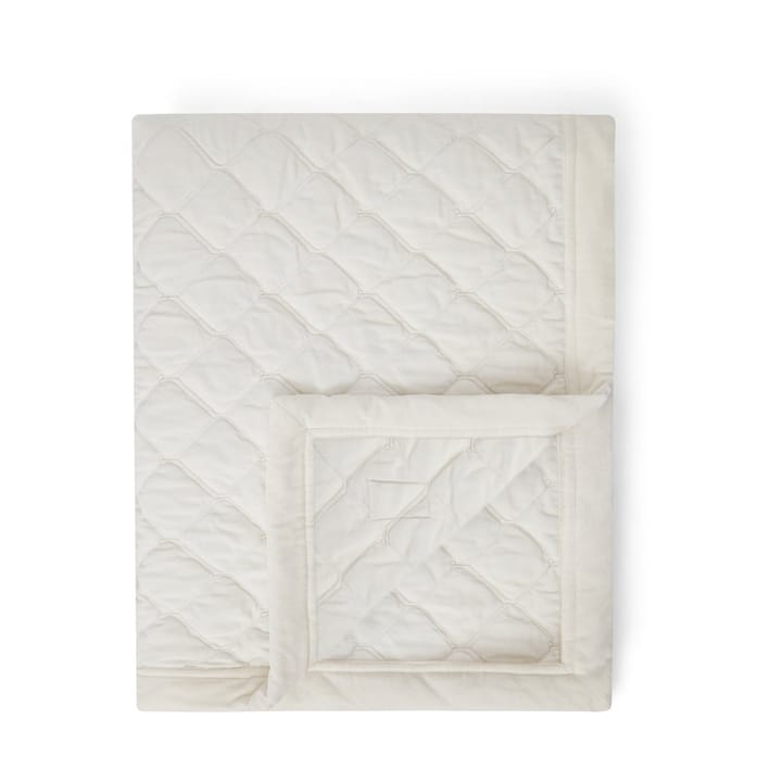 Copriletto Quilted Organic Cotton Velvet 240x260 cm - Bianco neve - Lexington