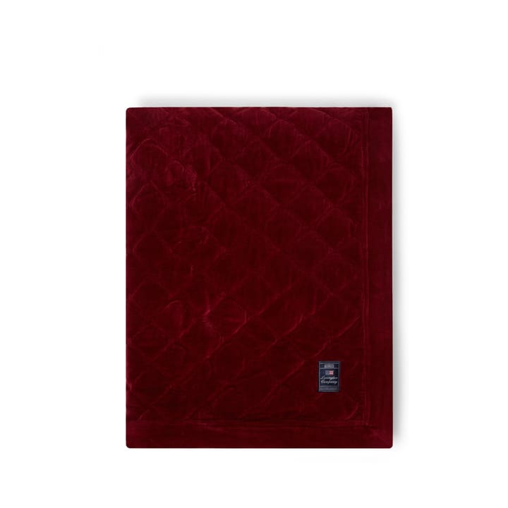 Copriletto Quilted Organic Cotton Velvet 240x260 cm - Rosso - Lexington