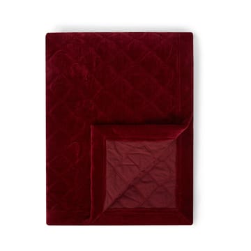 Copriletto Quilted Organic Cotton Velvet 240x260 cm - Rosso - Lexington