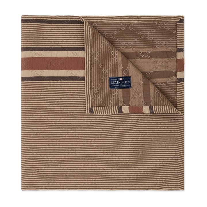 Copriletto trapuntato Side Striped Soft 160x240 cm - Beige - Lexington