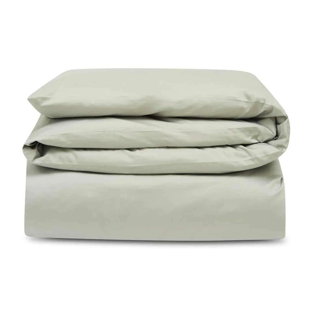 Copripiumino Hotel Cotton Sateen 220x220 cm, Verde salvia Lexington