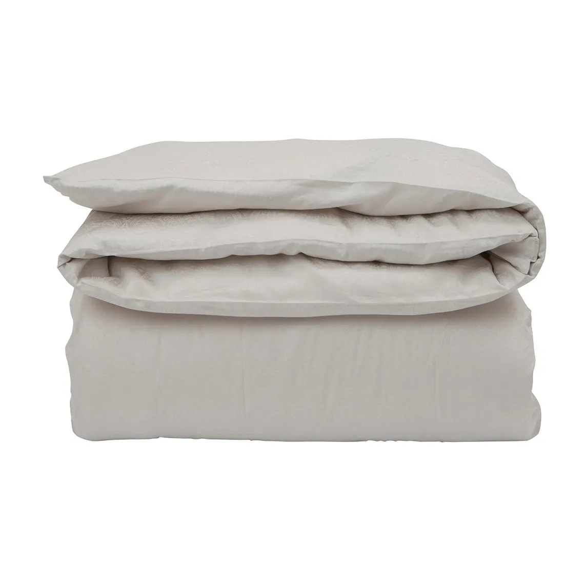 Copripiumino Hotel Sateen Jacquard 220x220 cm, Beige chiaro Lexington