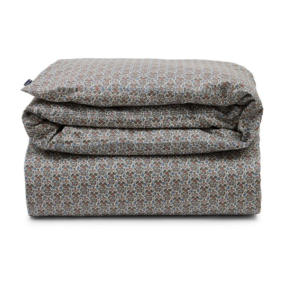 Copripiumino Printed flowers in cotone 220x220 cm, Beige Multi Lexington