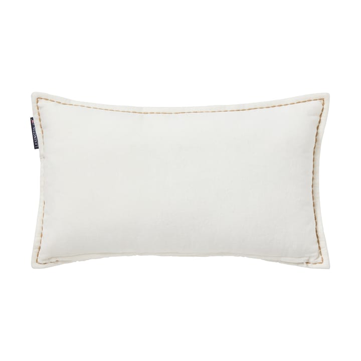 Cuscino in cotone vellutato eko Winter House 30x50 cm, Bianco-Beige chiaro Lexington
