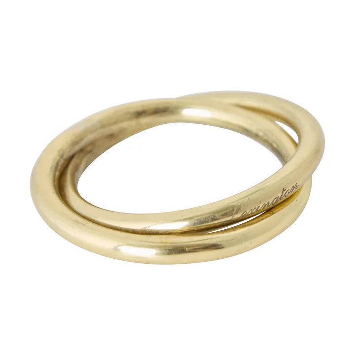 Double ring portatovagliolo in ottone - Gold, Ø4 cm - Lexington