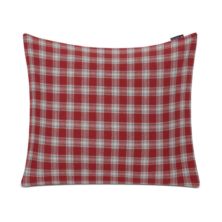 Federa Checked Flannel 50x60 cm - Rosso, grigio, bianco - Lexington