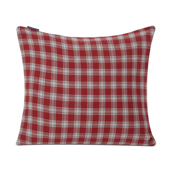 Federa Checked Flannel 50x60 cm - Rosso, grigio, bianco - Lexington
