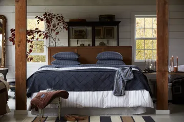 Federa Checked Pinpoint Oxford 50x60 cm - Dove - Lexington