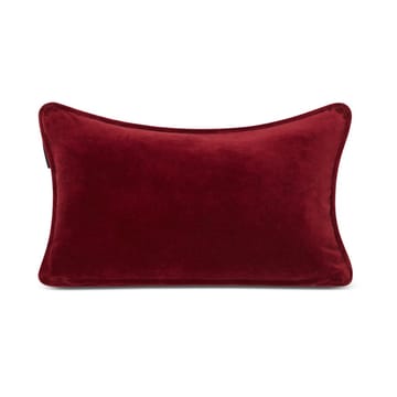Federa Christmas in cotone organico, velluto, 30x50 cm - Rosso - Lexington