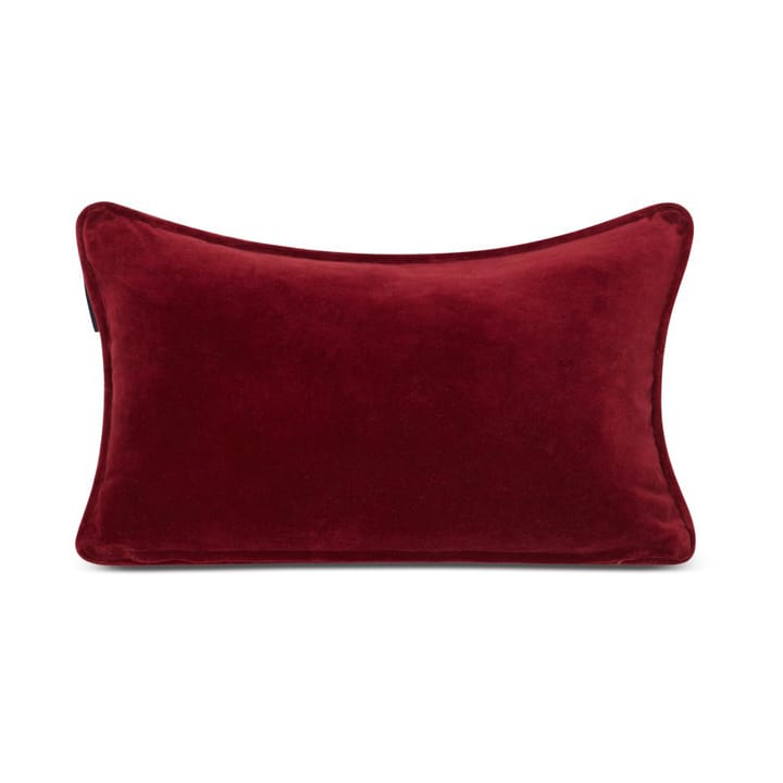 Federa Christmas in cotone organico, velluto, 30x50 cm - Rosso - Lexington