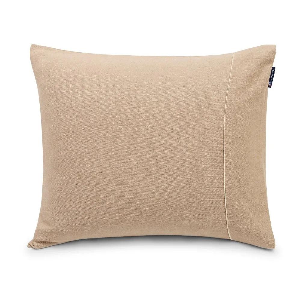 Federa Herringbone Flanell 50x60 cm, Beige-bianco sporco Lexington