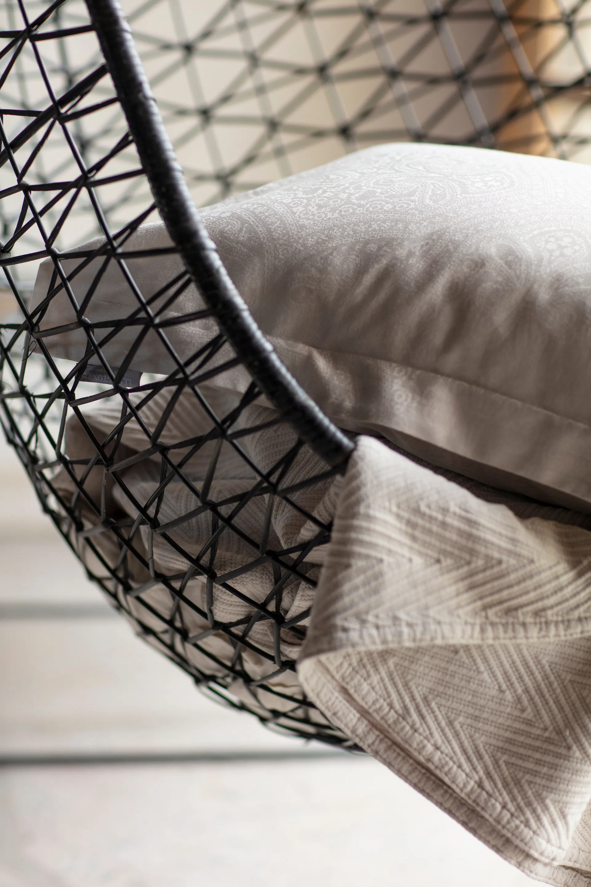 Federa Hotel Sateen Jacquard 50x60 cm, Beige chiaro Lexington