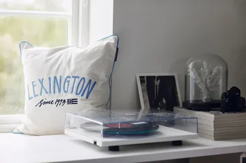 Federa in cotone organico Since 1993 50x50 cm - Bianco-blu - Lexington