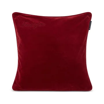 Federa in cotone organico, velluto 50x50 cm - Rosso - Lexington