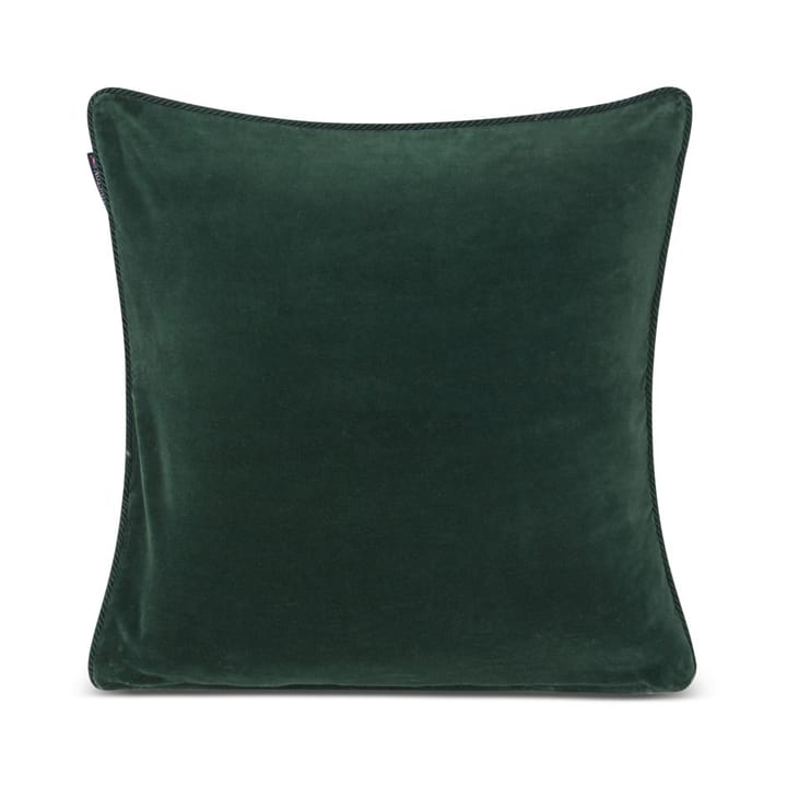 Federa in cotone organico, velluto 50x50 cm - Verde - Lexington